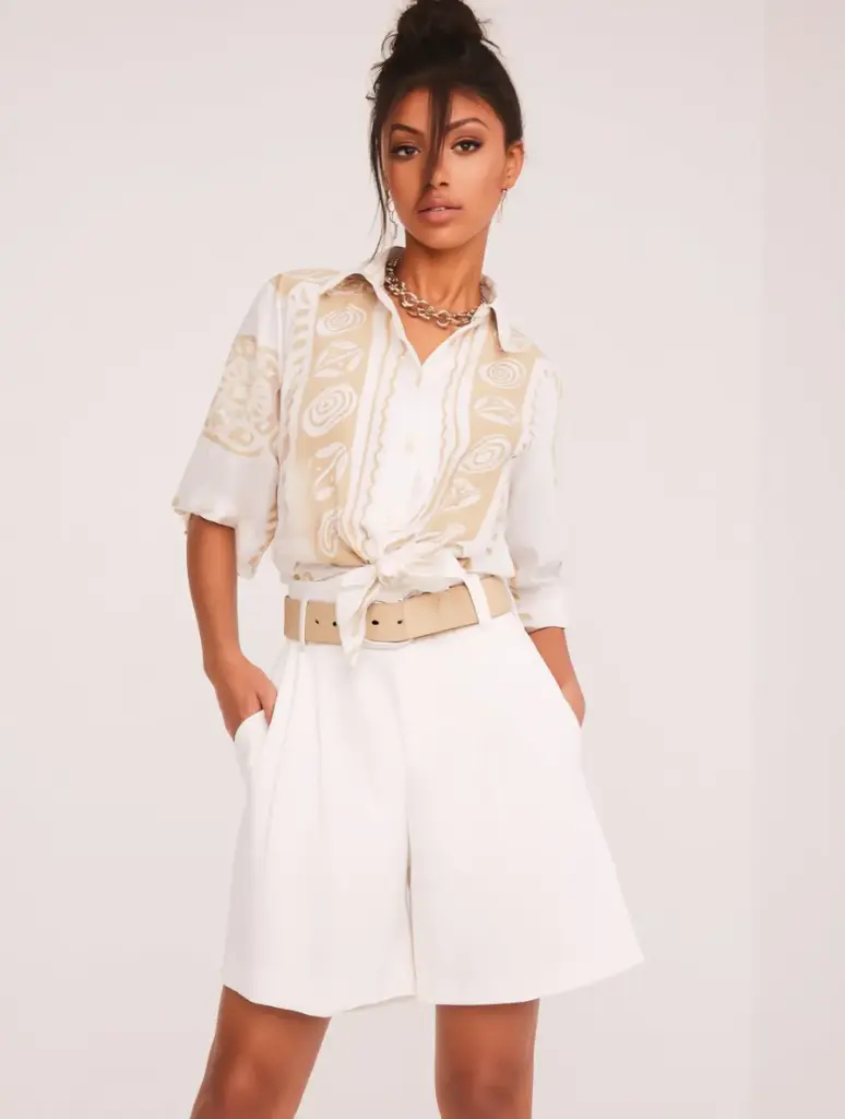 [V-BLU-001] Blusa Vintage 90s Estampada Fluida