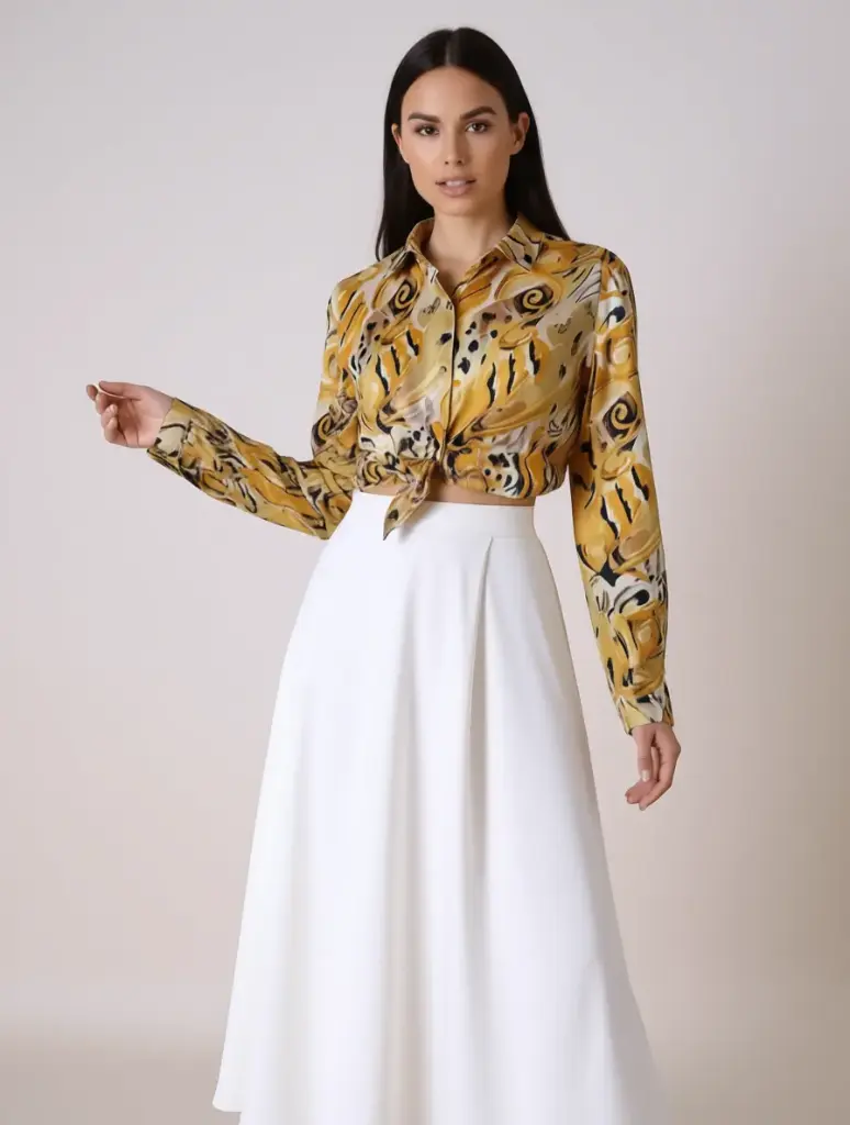 [V-BLU-005] Blusa Vintage Animal Print 90s