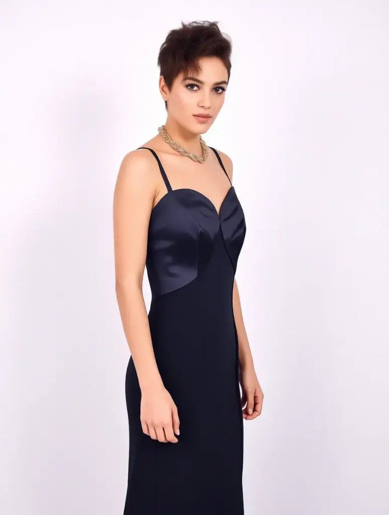 [V-VEST-007] Vestido Vintage Elegante Fiesta 90s Lencero