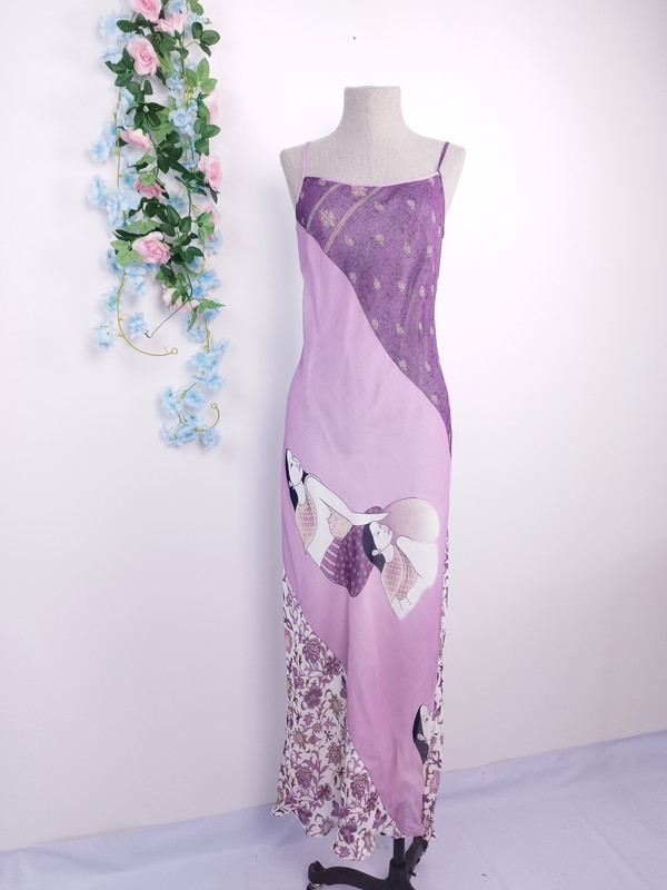[V-VEST-009] Vestido Vintage Largo Feminista