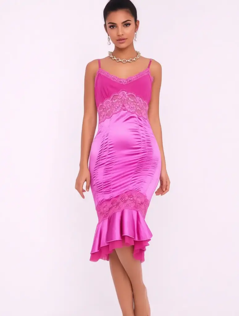 [V-VEST-006] Vestido Vintage Lencero Fiesta