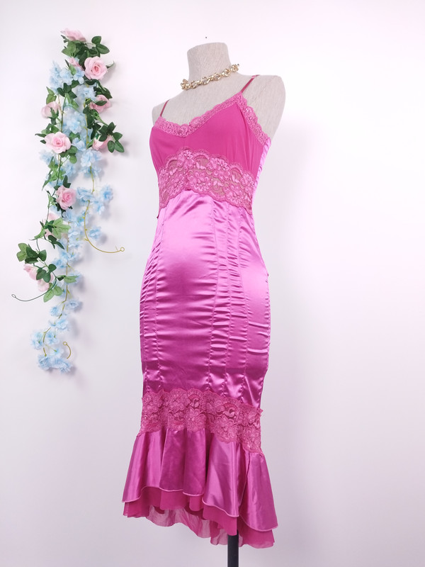 [V-VEST-006] Vestido Vintage Lencero Fiesta